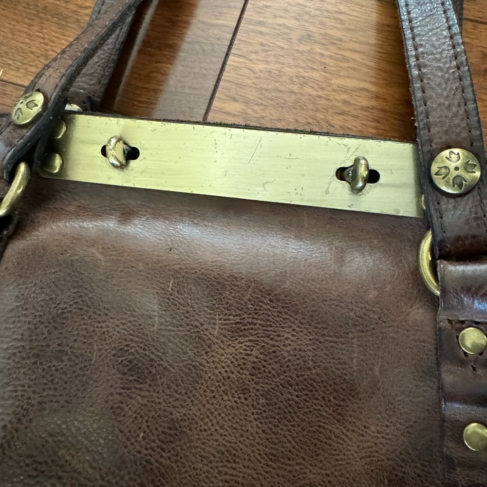 Patricia Nash Brown Studded Tote Purse - Picture 15 of 16